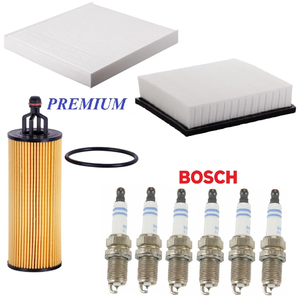 Tune Up Kit Filters Spark Plugs For JEEP GRAND CHEROKEE V6 3.6L 2019-2021 - Image 1 of 1