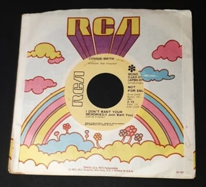 Connie Smith promo 45 I Don't Want Your Memories / Everybody Loves Somebody ex+ - Picture 1 of 2