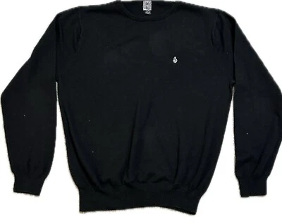 Volcom Stone Men Knit Sweater Quartered Design Knife Fork Logo Xl 25 - Image 1 of 3