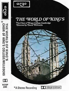 Choir Of Kings College Cambridge The World Of King's CASSETTE ALBUM Willcocks - Picture 1 of 12