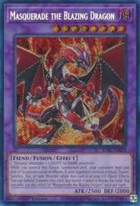 Masquerade the Blazing Dragon RA02-EN022 Secret Rare Rarity Collection II - Picture 1 of 1