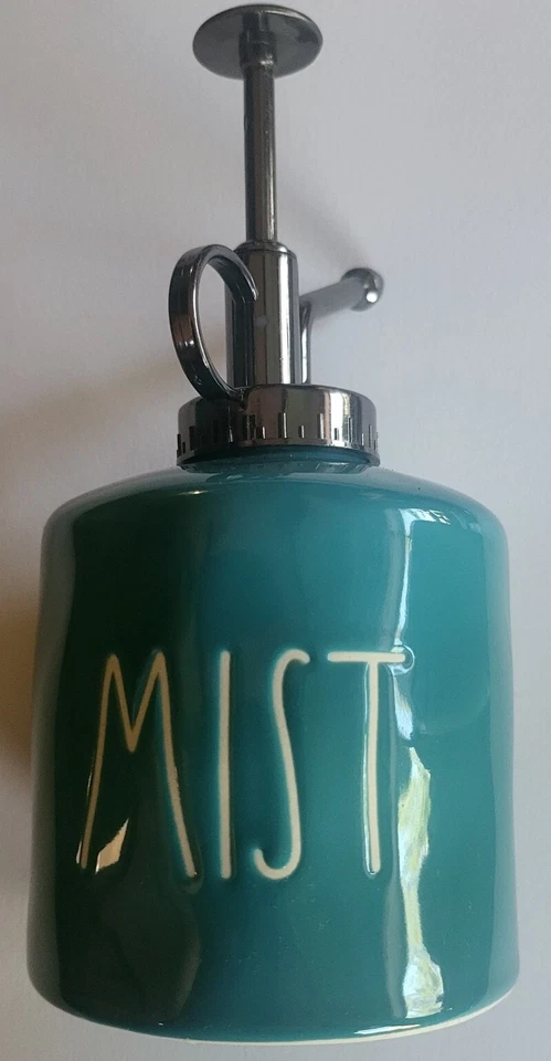 Rae Dunn “MIST” Plant Sprayer Teal-Blue-Green Ceramic Stoneware Pottery - Изображение 1 из 4