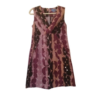 Simply Vera Wang Kleid lila künstlerischer Druck Kunst Museum Reise Mod Etui Gr. 10 L - Bild 1 von 17