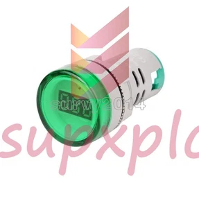 22MM AC60-500V LED Voltmeter Voltage Meter Indicator Pilot Light New DIY Green - Picture 1 of 5