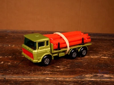 Matchbox Lesney Superfast Transitional No. 58 DAF Girder Truck grün met. vintage - Bild 1 von 4