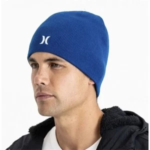 Hurley Men's Icon Staples Beanie in Blue One Size MSRP $20 HICM0006 - Picture 1 of 4