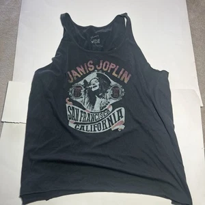 Janis Joplin San Francisco Cold Shoulder Tee Size 4, XXL Dark Grey - Picture 1 of 7