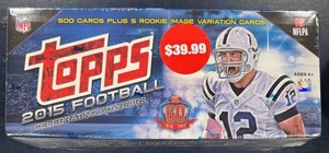 2015 TOPPS FOOTBALL COMPLETE FACTORY SEALED SET 505 CARDS NFL 5 ROOKIE VARIATION - Picture 1 of 3