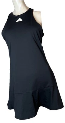 Adidas Y Dress Women's  Black White HEAT.RDY Tennis Padded Sleeveless Medium NWT - Image 1 of 4