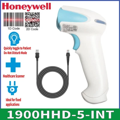 Honeywell Xenon 1900H 1900HHD-5-INT 1D 2D Healthcare Barcode Scanner w/USB Cable - Image 1 of 4