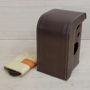 Zeiss Ikon Ikoflex braune Leder Kameratasche mit Trageriemen - New Old Stock - Bild 1 von 11