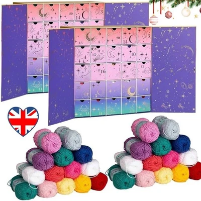 Crochet Society Advent Calendar 2025, 24 Days of Yarn, Patterns, Hook Kit - Image 1 of 4