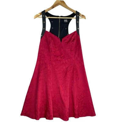 Suicide Squad Womens XL Dress Cosplay Leather Sleeveless Harley Quinn DC Joker - Image 1 of 4