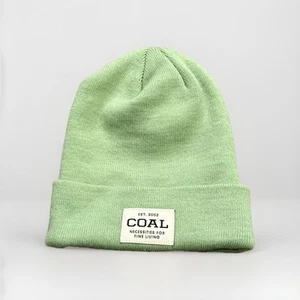 Coal Est 2002 Necessies For Living Mens Green Knit Beanie Hat One Size Warm Cap - Picture 1 of 7