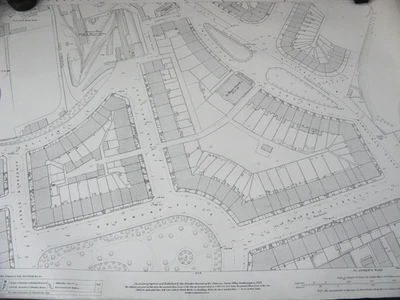 1895 Ordnance Survey Office Town Street Plan- Edinburgh Cannon Mills Map - Image 1 of 4