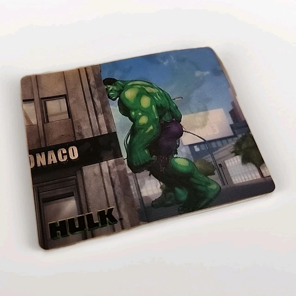 Raro | Marvel Universal - Taco Bell Hulk Película Holograma Tarjeta 3 Smashing Building Foto 1 de 4