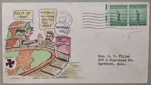 Zweiter Weltkrieg Mehrfarbiges Gütesiegel A.M. Roberts - Bild 1 von 2