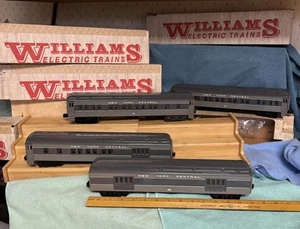 Williams Electric Trains 5510 New York Central Set of 4 Madison Passenger Cars - Picture 1 of 19