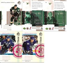 2004-05 UD Upper Deck SP Authentic Dallas Stars Regular Team Set (5)