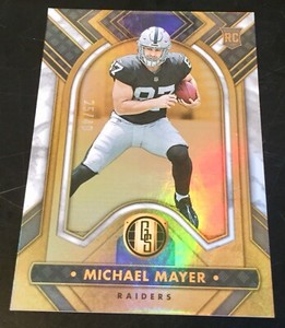 2023 Gold Standard #169 Michael Mayer White Marble RC 25/49 Notre Dame Raiders