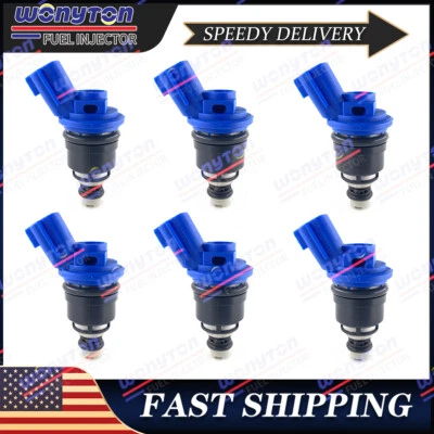 6x Inyectores de combustible de actualización de 12 orificios para Nissan 300ZX V6 Turbo 1996 16600-21U01 Foto 1 de 4