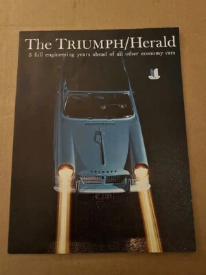 Оригинальная рекламная брошюра 1968 Triumph Herald - винтаж - Изображение 1 из 4