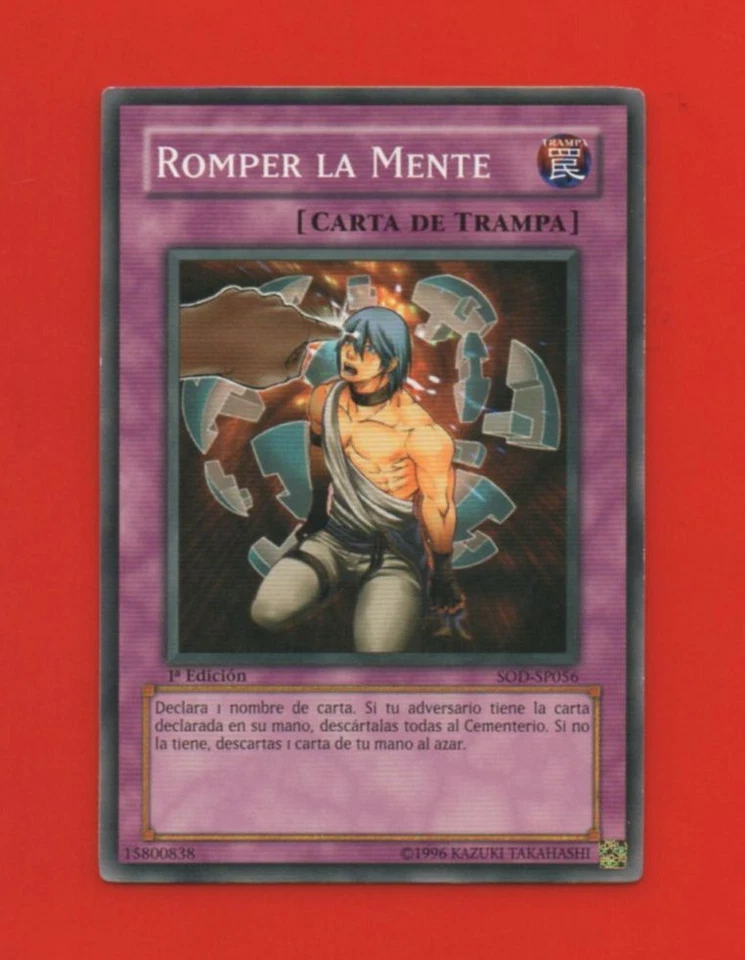Yu-Gi-Oh! Nr. 15800838 - 1. Ausgabe - Romper La Mente - SOD-SP056 (A8570) - Bild 1 von 1
