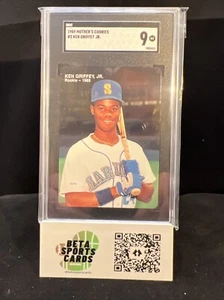 1989 Mother's Cookies Ken Griffey Jr. #3 SGC 9 Mint Seattle Mariners KOSTENLOSER VERSAND - Bild 1 von 2