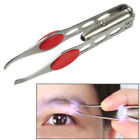 Steel Makeup Eyelash Eyebrow Hair Removal Tweezer With I1 New Hot LED J1 N5H1