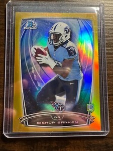 A84,141 - 2014 Bowman Chrome Gold Refractors #140 Bishop Sankey/50