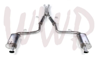 Sistema de silenciador de escape doble CatBack de acero inoxidable 12-14 Hyundai Genesis sedán 5,0 L Foto 1 de 3