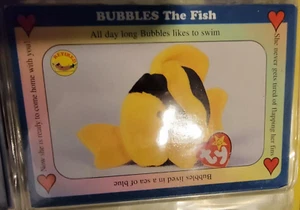 Tarjetas coleccionables Bubbles The Fish West Highland Publishing Beanie Babies - Imagen 1 de 1
