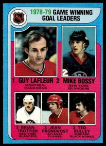 1979-80 Topps Guy Lafleur/Mike Bossy/Bryan Trottier/Jean Pronovost/Ted Bulley