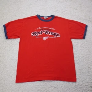 VINTAGE Detroit Red Wings Shirt Herren Large rot Lee Sport Hockey NHL 90s Y2K - Bild 1 von 10