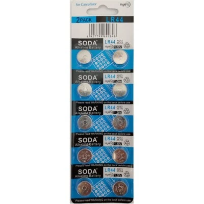 10 per pack AG13 LR44H 357A 1.5V Alkaline batteries - Image 1 of 2