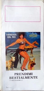 locandina playbill CINEMA BOLLE DI PIACERE N.2 VANESSA DEL RIO EROTICO  - Picture 1 of 1