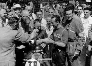 Moto Guzzi 250cc Tommy Wood 1st Lightweight 250cc victory 1951 Isle of Man TT - Picture 1 of 1