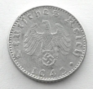 GERMANY, THIRD REICH 50 REICHSPFENNIG 1943 J KM#96 GG1.4 - Picture 1 of 2