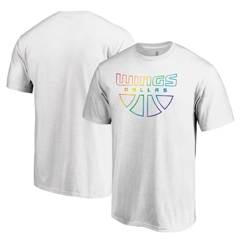 Unisex Fanatics Branded White Dallas Wings Team Pride Wordmark T-Shirt Cover