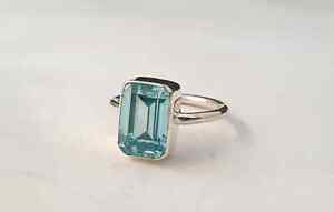 Aquamarine Ring, 925 Silver Ring, Boho Ring, Natural Aquamarine, Gemstone Ring,