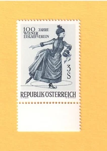 Briefmarke Republik Österreich 100 Jahre Wiener Eislaufverein - Bild 1 von 1