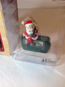 Enesco Treasury Masterpiece Edition Ornament Beep Me Up Santa's Pager. Rare Htf - Picture 1 of 6