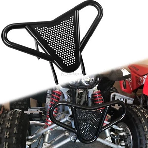 Black Front Steel Bumper For 1999-2014 Honda TRX 450R 400EX 400X Guard - Picture 1 of 8