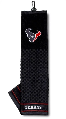 Houston Texans Golf Bag Embroidered Towel - Tri-Fold 16" x 25" Club Course Cover