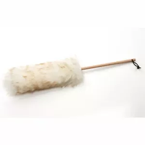 Wool Shop Lambswool Duster, 24 Inches with Wood Handle and Leather Hanger - Picture 1 of 3