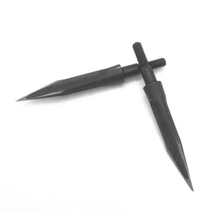 12 x Carbon Steel,Screw Point, Archery, Arrow Heads. Arrowheads. 125gr. UK Stock - Picture 1 of 2