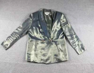 Cachet Jacket Womens 8P Metallic Jeweled Tuxedo Blazer Vintage USA NEW!!!! - Picture 1 of 9