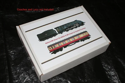 Aufbewahrungsbox für Hornby Dampflok Mallard in BR grün x 3 Wagen - Bild 1 von 4