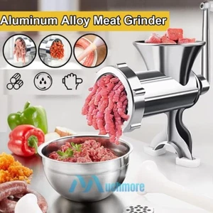 Commercial Meat Grinder Mincer Stuffer Hand Manual Sausage Filler Maker Machine - Picture 1 of 18