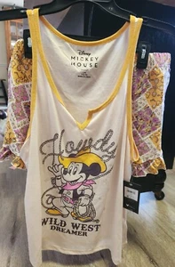 Disney's Mickey Mouse Licensed Shortie Tank Pajamas Women Size L NWT - Picture 1 of 3